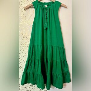 Max Studio Green Sleeveless Swing Dress Size Large